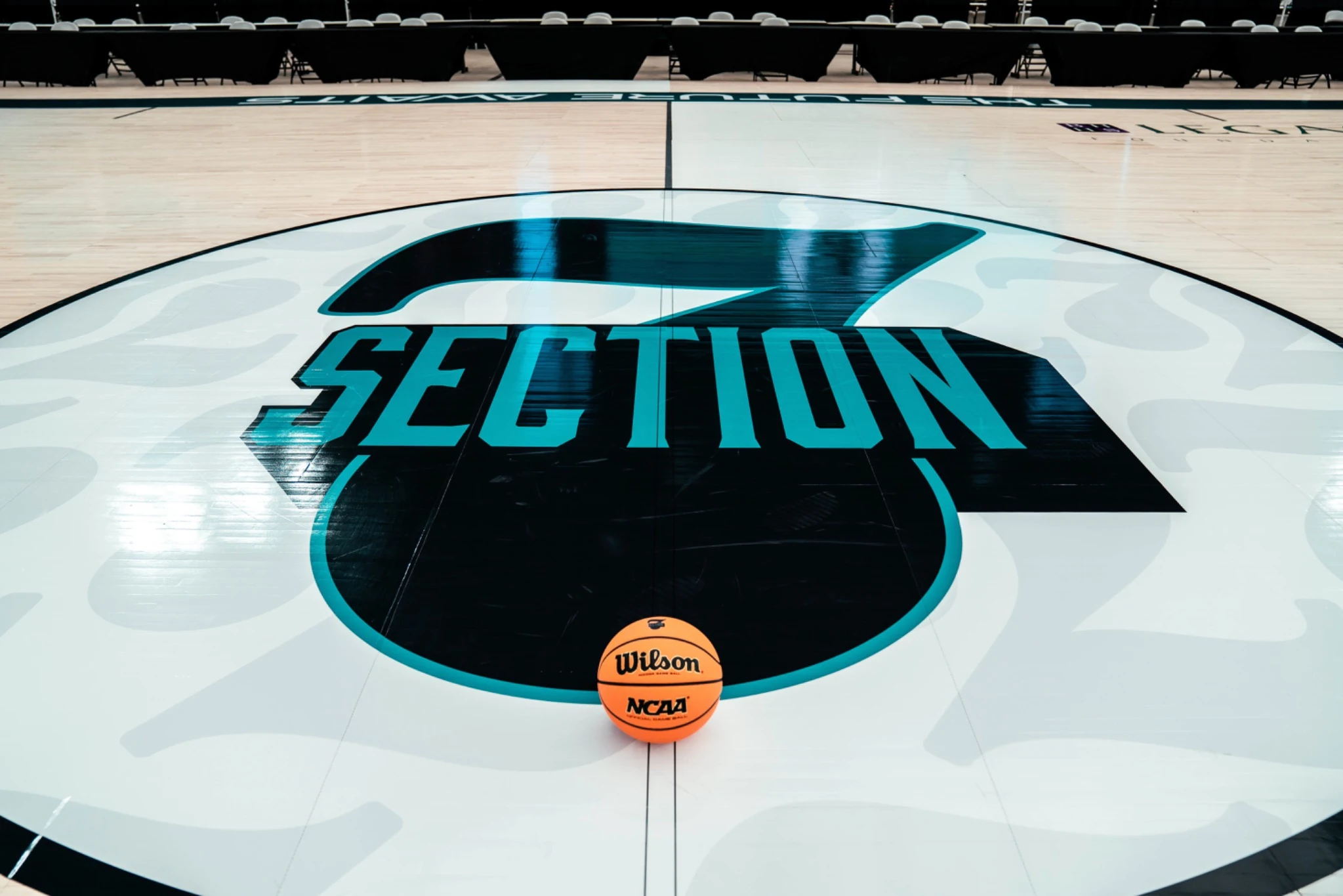 The Section 7 mark at center court